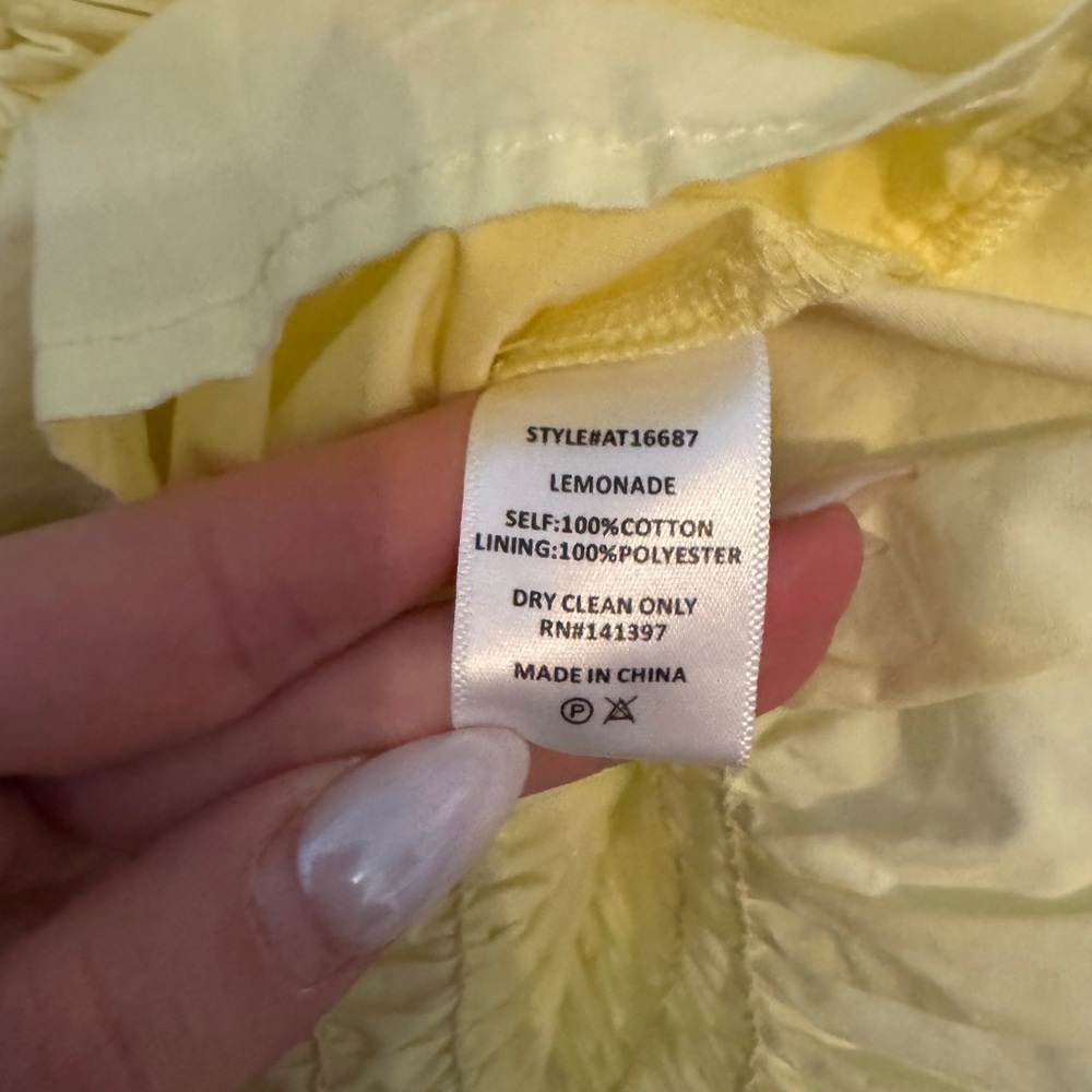 ASTR  Savina puff sleeve smocked bodice poplin cottagecore prarie coquette top - Picture 3 of 7
